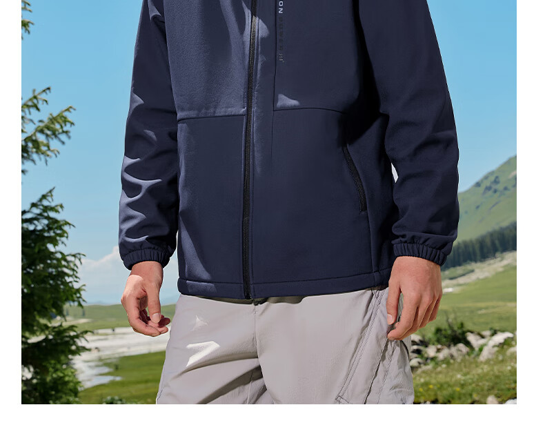 361° Men's Spring Jacket, Triple Protection, Fleece-Lined Sports Casual Windbreaker Fleece Coat, 652544605D-2 30