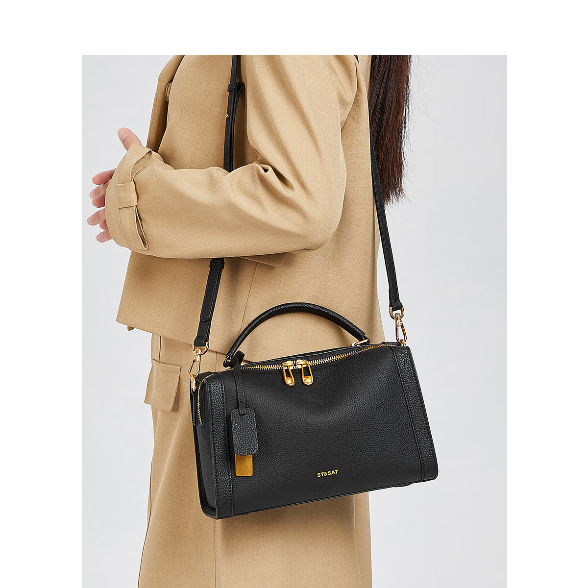 St&Sat Leather Handbag for Women, 2026 New Style, Tote Bag And Crossbody Bag, Versatile Commuter Pillow Bag, Birthday Gift for Girlfriend Or Wife 4