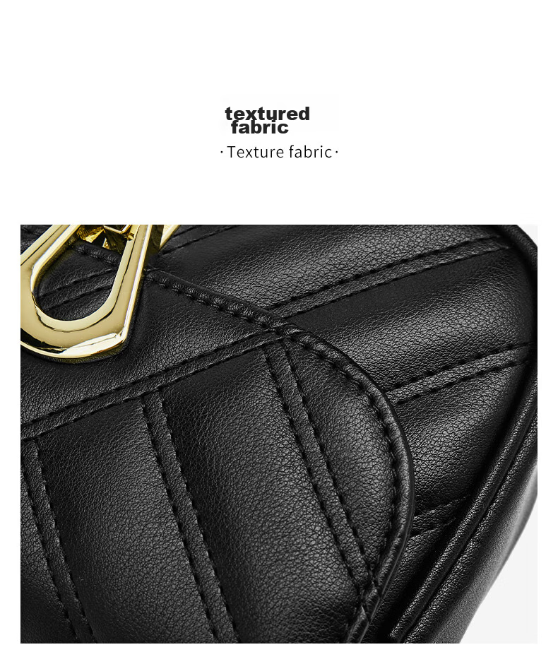 FOXER Ladies Handbag, Large Capacity Crossbody Bag, Women's Shoulder Chain Quilted Small Square Purse, Valentine's Day Gift 7