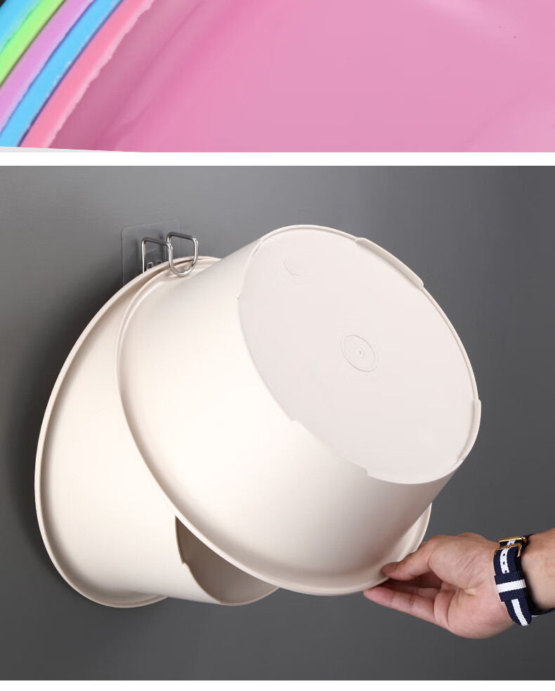 Zigman Stainless Steel Basin Hook Strong Adhesive Basin Rack Hook Bathroom No-Trace No-Drill 3-Pack 18