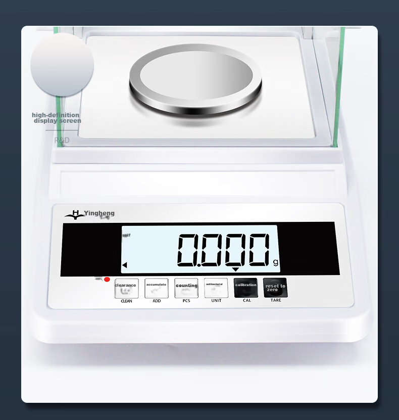 Yingheng Electronic Balance Scale, Jewelry Scale, Carat Scale, Laboratory Electronic Scale, Analytical Balance, Gram Scale, High-Precision Powder Scale 9