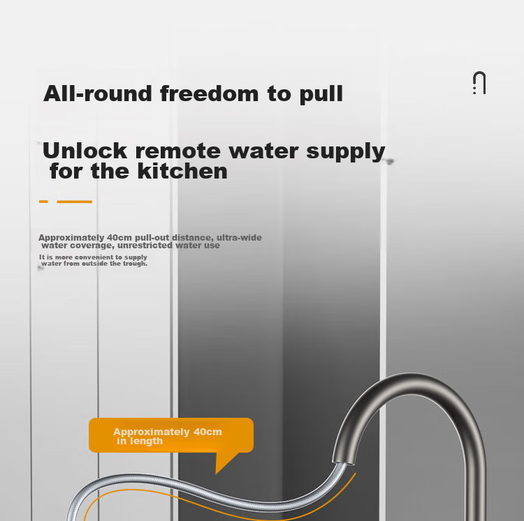 MEJUE Kitchen Faucet, Pull-Out Tap, Healthy Sink Hot And Cold Tap, 360° Rotating Vegetable Washing Basin Tap Z-1119 11