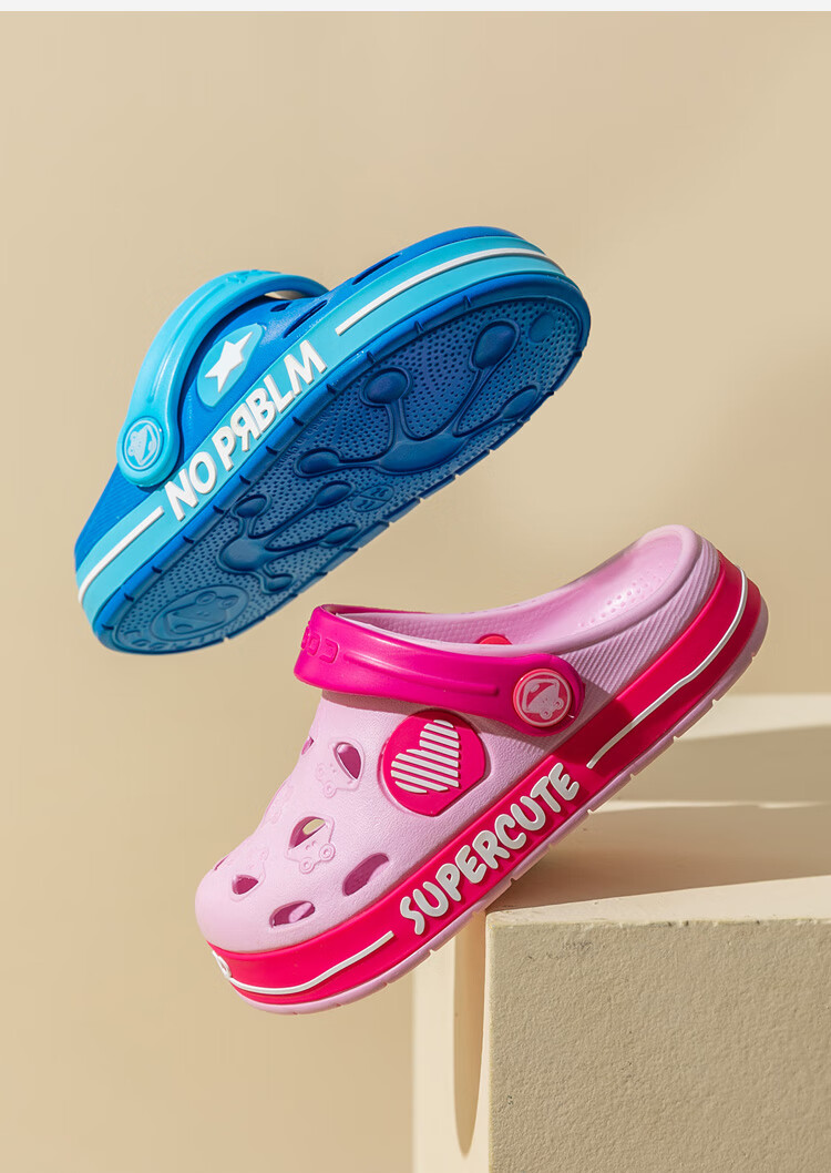 Coqui Children's Perforated Shoes, Boys And Girls Lightweight Sand-Draining Two-Way Casual Slippers, Big Kids Candy Pink, Size 36-37, CQ8538 12