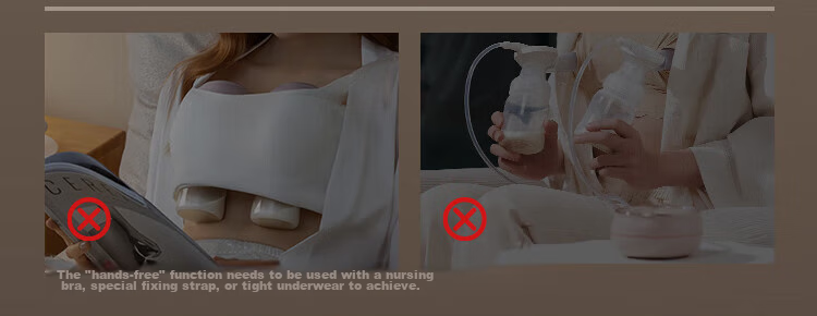 Little White Bear Electric Breast Pump Hands-Free Double-Sided Fully Automatic Portable Neck-Hanging Double Breast Pump Z2 1
