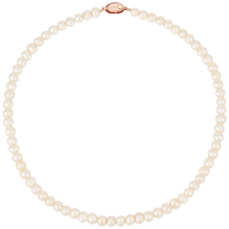 AJIDOU Necklace [Same As Offline Mall], Vintage Elegant Freshwater Pearl Necklace for Women, Gift Box Style for Goddess Day