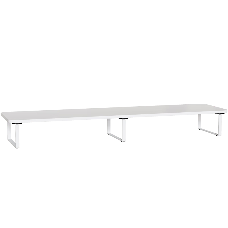Brateck Beihu Monitor Riser Stand, Computer Stand Riser, Monitor Stand, Desktop Computer Stand, Laptop Stand, Desk Organizer Stand, G600 Snow Rock White
