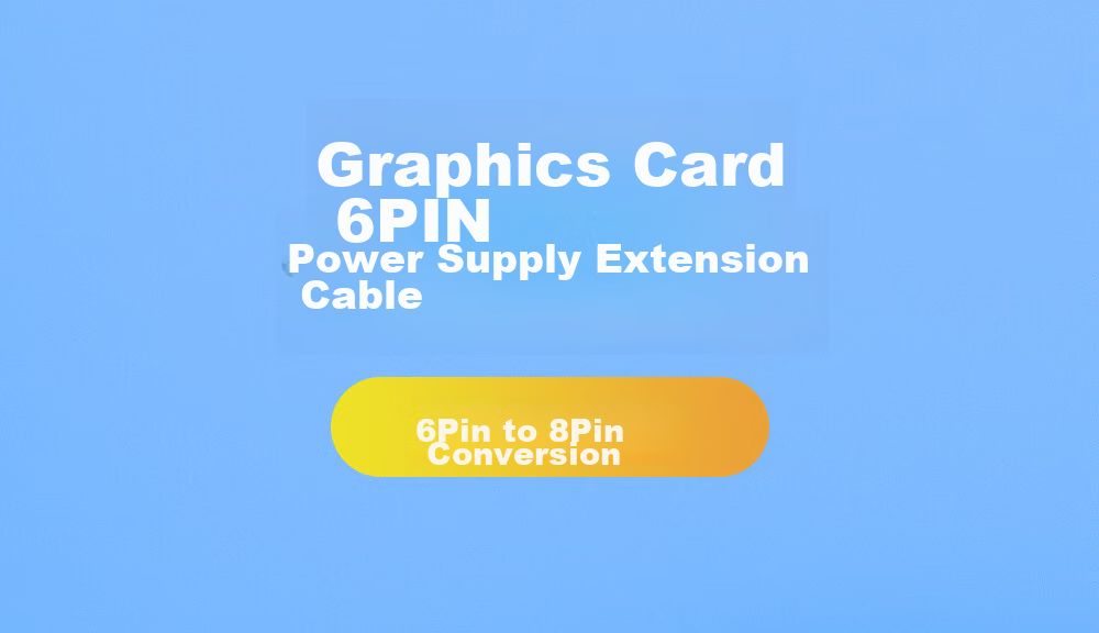 BURLEFRAN Computer Cable, 6-PIN to 8-PIN Graphics Card Power Cable, 8-Pin Graphics Card Power Extension Cord, Motherboard Adapter Cable, Case Power Supply Cable 1