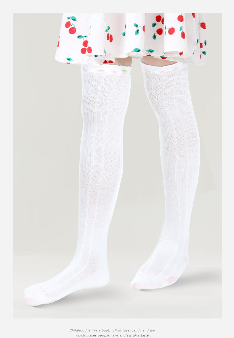Barbie Children's Mid-Calf Socks for Girls, Thin Mesh Long Socks for Spring And Autumn, Baby Over-Knee High Socks, Half-Leg Socks 13
