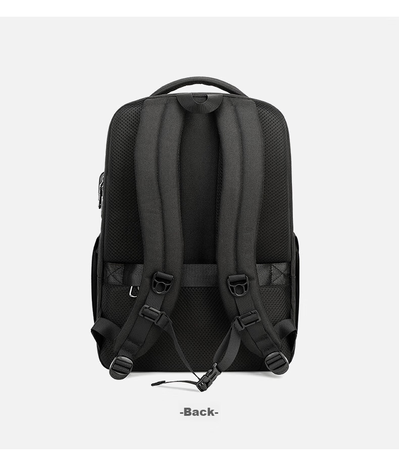 Edison Men's Backpack Business Travel Commute Laptop Bag Water-Resistant Backpack E02-2 Gray 17
