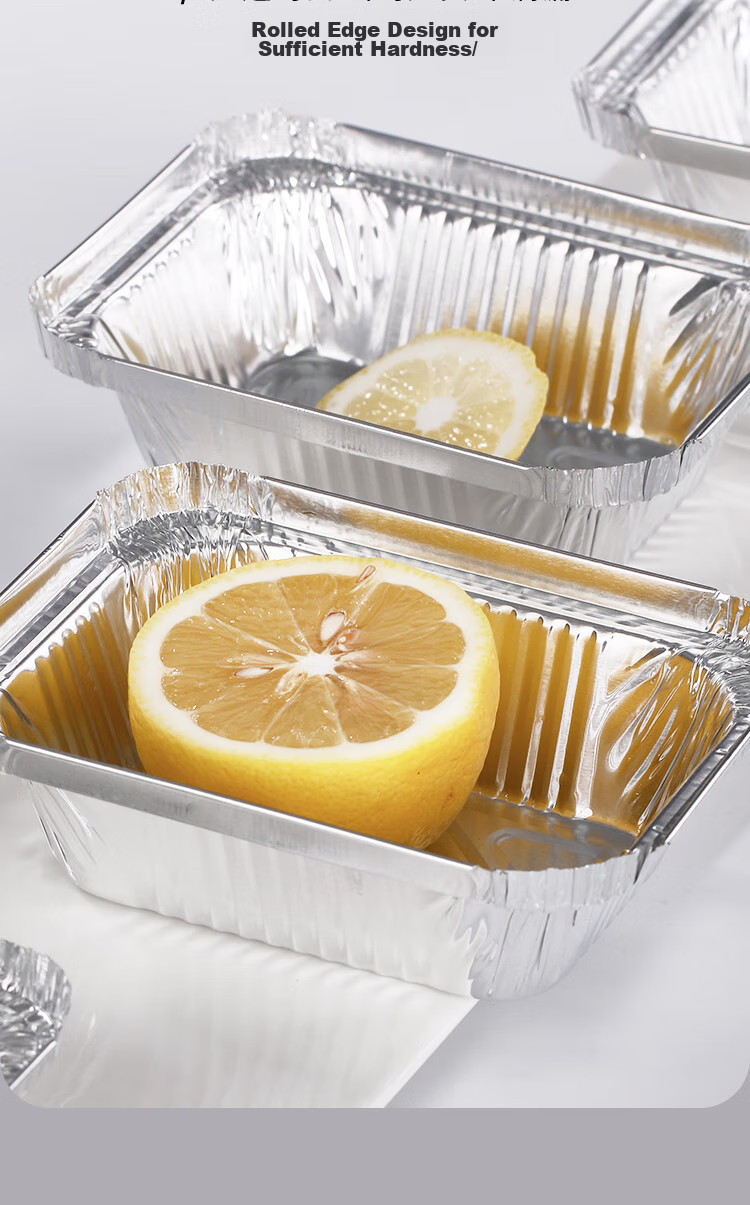 YOUAO Air Fryer Aluminum Foil Trays, 450ml*30 Pieces, Disposable Food Containers, Barbecue Oven Baking Pans 12