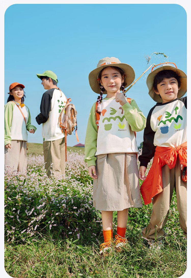Minibala Children's Sweatshirt, Spring New Arrival, Parent-Child Matching Top, [Artist Collaboration] 3