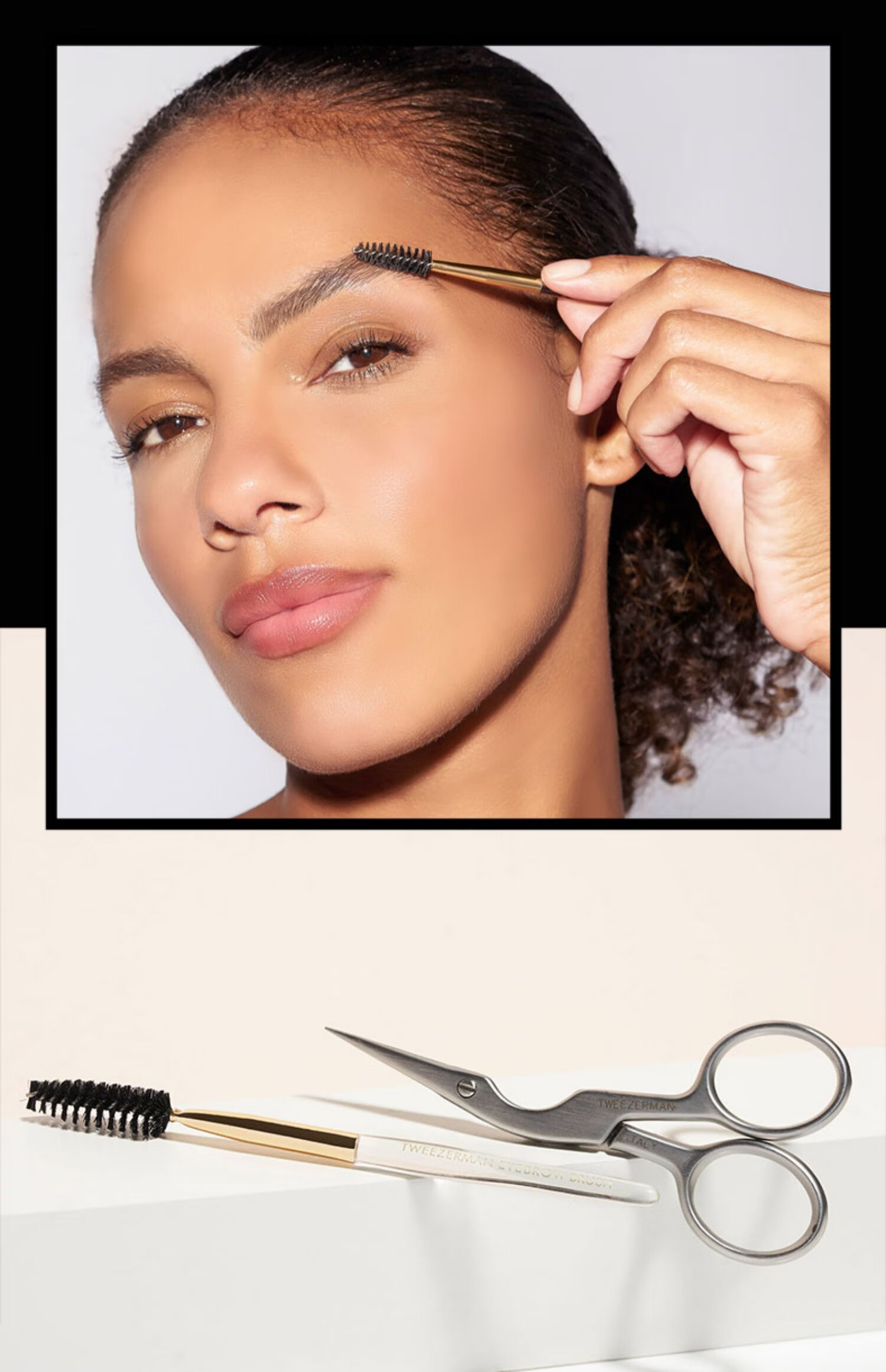 Tweezerman Imported Eyebrow Scissors and Brush Set Safe Eyebrow Grooming Beauty Makeup Tools Gift 19