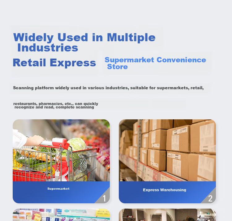 Aibao PT-6882 Barcode Scanner, 2D Scanning Platform for Restaurants, Retail, Express Delivery, Warehouse Logistics, Supermarket Product Barcode, Medical Insurance Traceability Scanner, Mobile Screen Payment 4