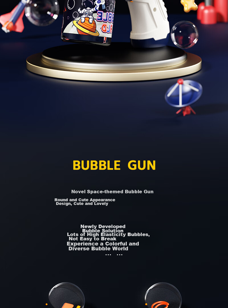 Xiaomo Bubble Machine Gun Toy for Children, Automatic Wedding Internet Celebrity, Birthday Gift for Boys And Girls Aged 3-6 2