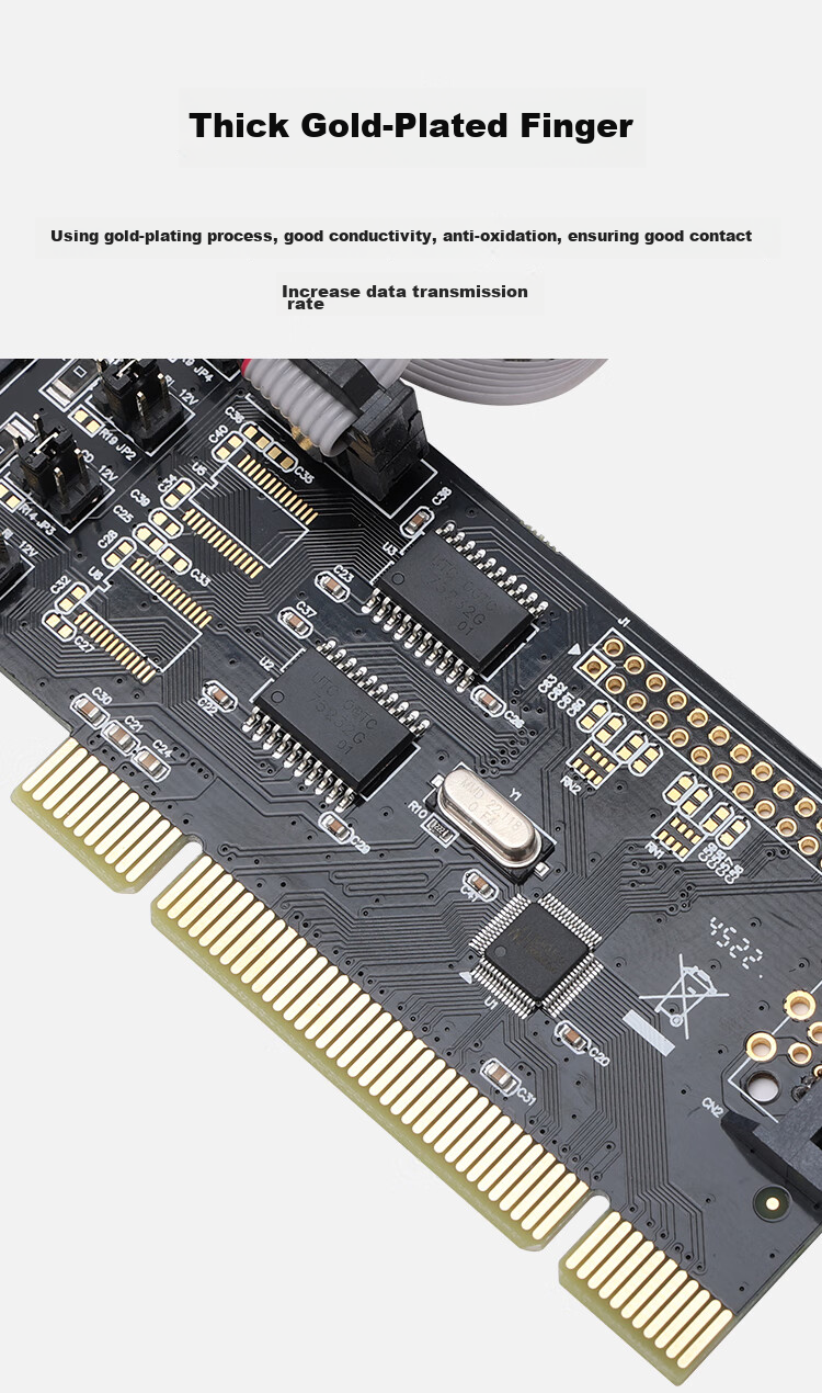 MOGE Desktop PCI to RS232 Serial Card, Dual PCI Serial Ports, Domestic Chip Supports Kylin And Tongxin Domestic Platforms, MC1362 7