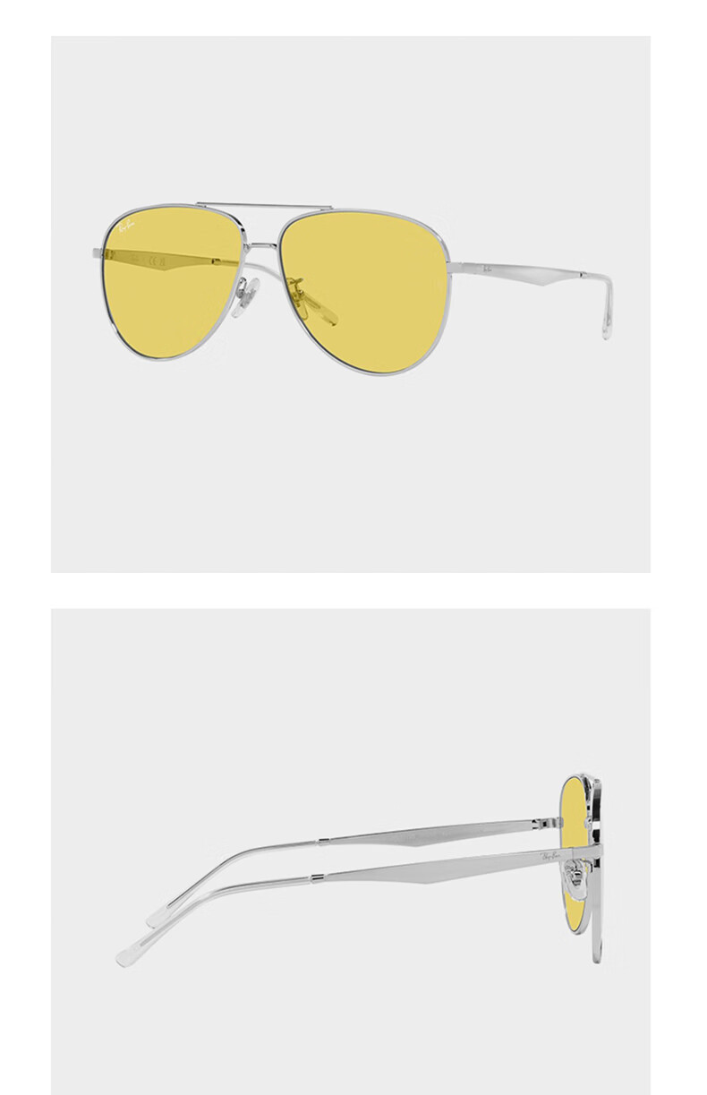 RayBan Sunglasses, Classic Aviator Style, Fashionable Sun Protection Glasses, RB3712D 004/8G 11