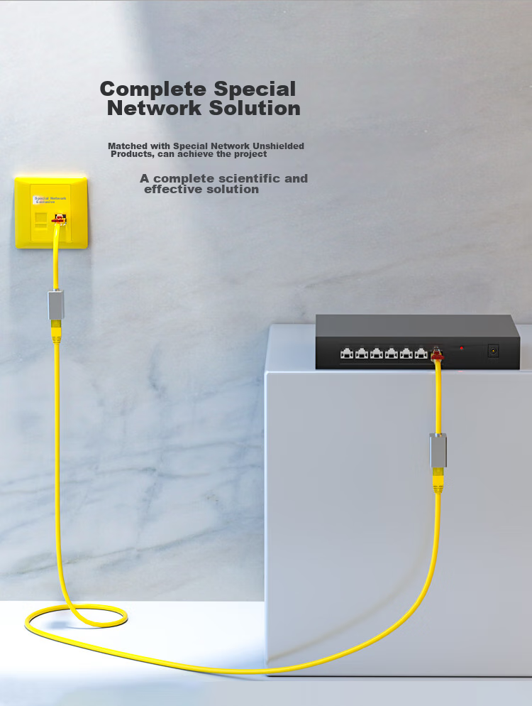 HAILE Internal And External Network Converter, Special Network Adapter, Irregular Network Interface, Red HT-912A 6