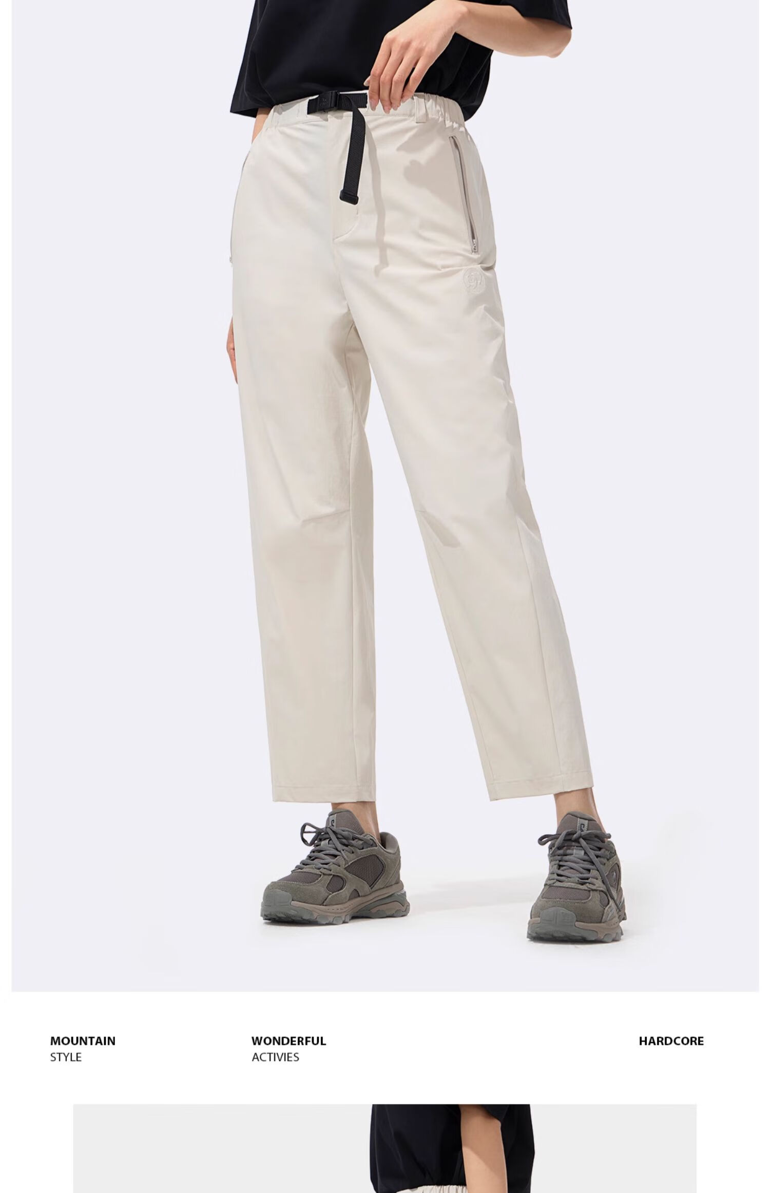 CAMEL Women's Quick-Dry Long Pants, Spring And Summer Outdoor Cool-Feeling Comfortable Breathable Casual Pants [Panda Collaboration] A24BA68181 16