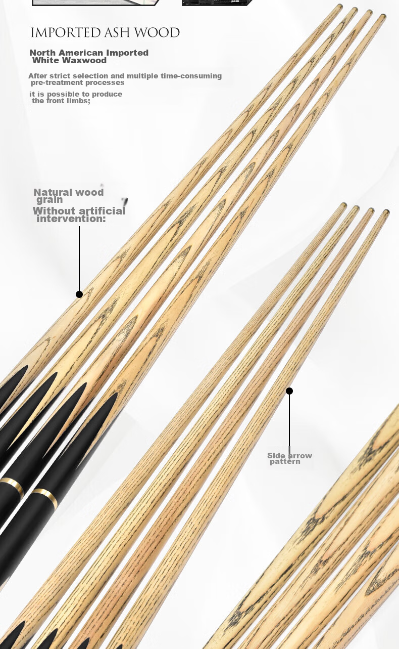 Aomi New Dream Pool Cue, Black 8 Snooker Cue Set, Black Eight Small Tip, 16 Color Ball Cue, Snooker Billiard Cue 9