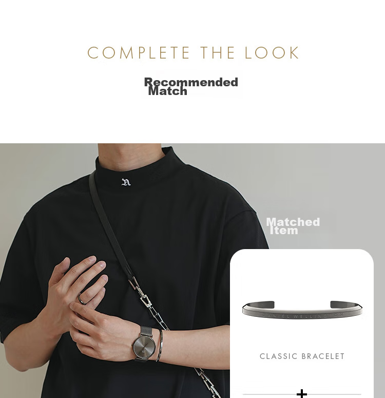 Daniel Wellington DW Men's Phantom Series Quartz Steel Band European and American Wristwatch Gift Box Birthday Present for Boyfriend DW632 9