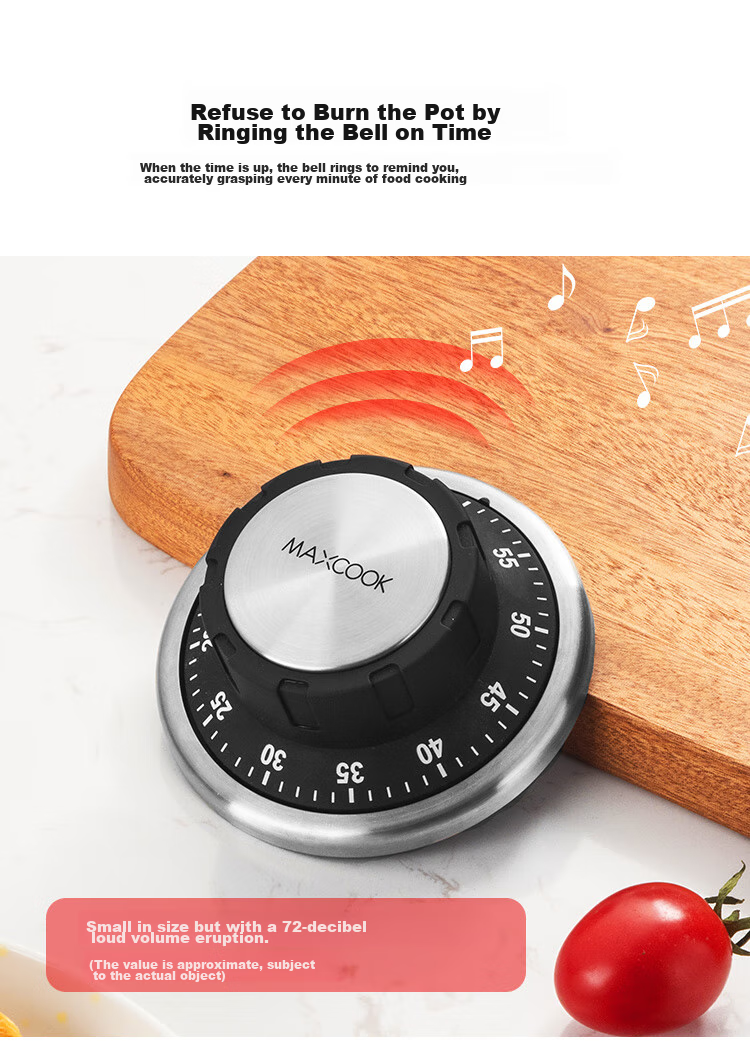MAXCOOK Kitchen Timer, Exam Study Electronic Stopwatch, Countdown Reminder, Small Alarm Clock MCPJ1518 5