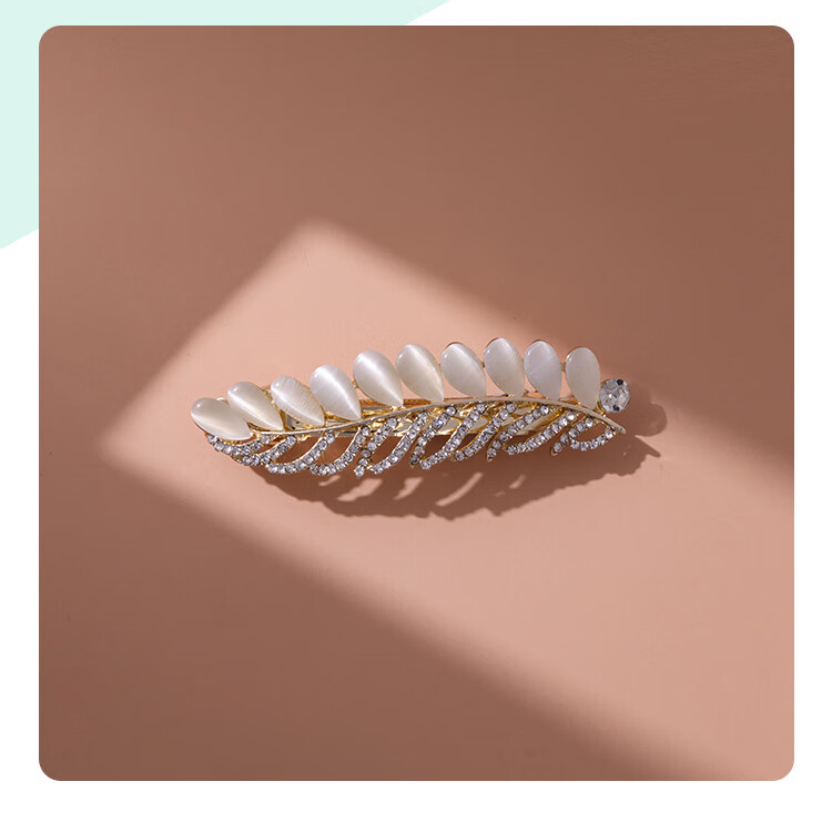 CHIMERA Wheat Ear Hair Clip, Side Clip for Women, Bangs Clip, Barrette, Top Clip, Hair Accessory, Mid-Autumn Festival Gift for Wome 15