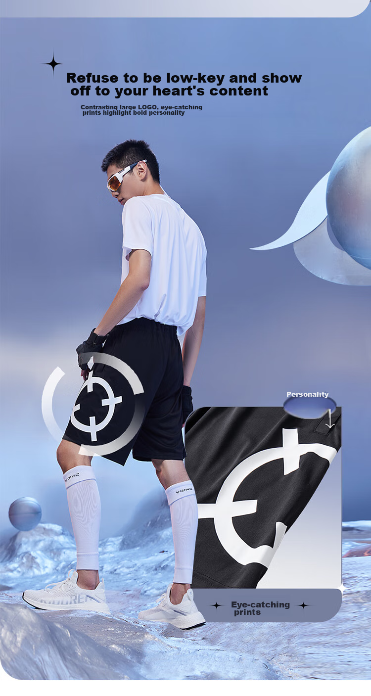 RIGORER Zongzilong Same Style Training Running Fitness Breathable Quick-Dry Knit Pants Z122211522 Pure Black 2XL 4