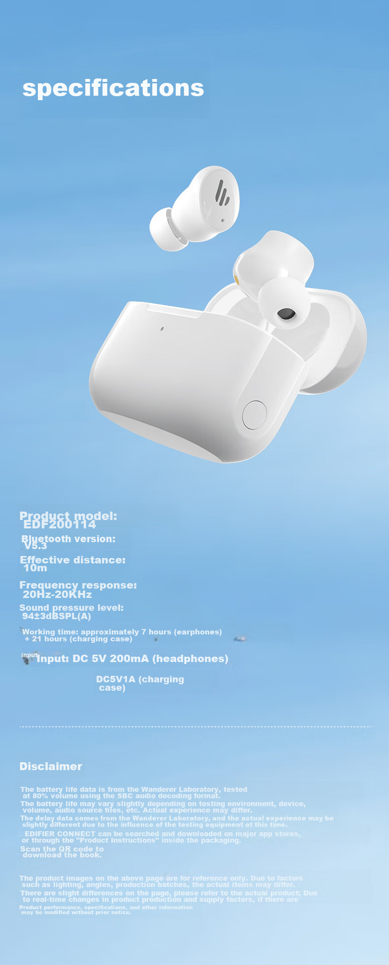 EDIFIER TWS1 ANC True Wireless Active Noise Cancelling Bluetooth Earbuds, Hybrid Active Noise Cancellation, Suitable for Apple Xiaomi Huawei OPPO Phones, Deep Space Black, Graduation Gift 13