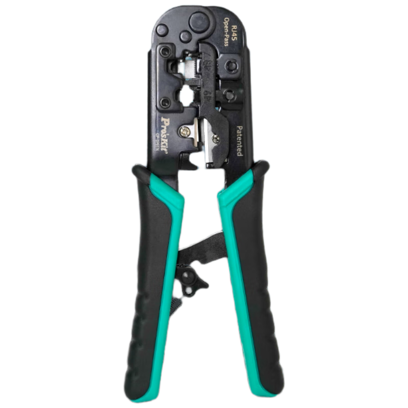 Pro'sKit CP-376TN Punch Down Tool, 6-In Network Ratchet Crimping Pliers, Punch Down Cable Connectors for 4P/6P/8P/RJ45