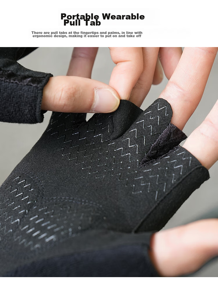 JEEP Gloves for Men And Women, Universal Half-Finger Outdoor Thin Breathable Non-Slip Shock-Absorbing Road Bike Motorcycle Riding Gloves 4