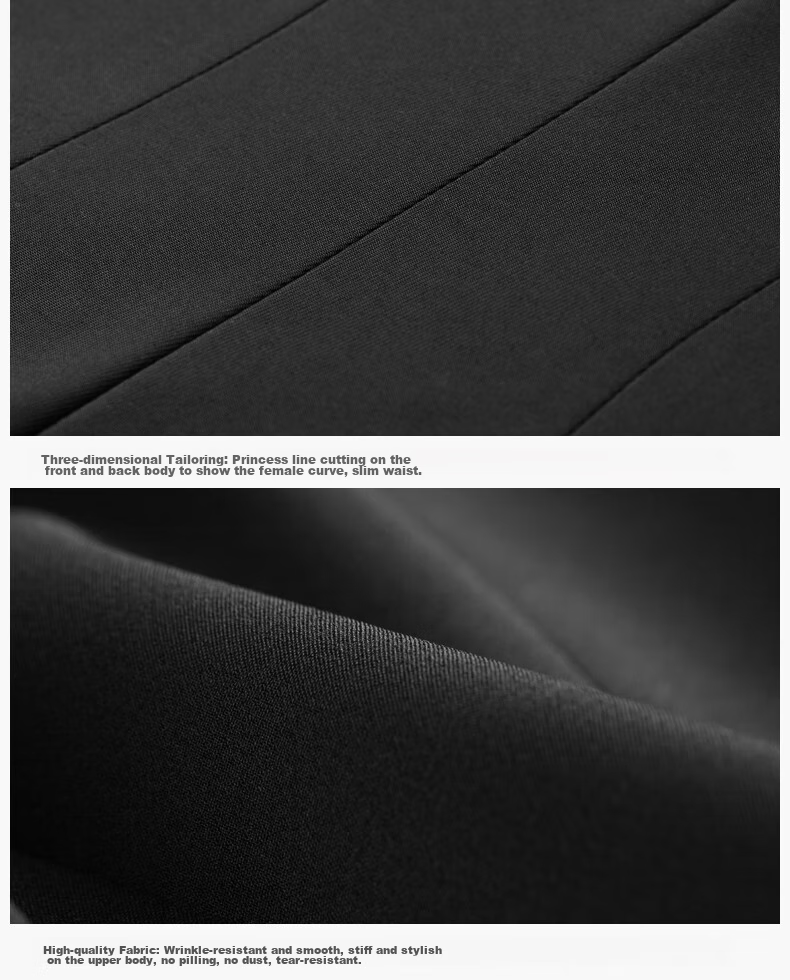 Quehou Spring And Autumn 2022 Fashion Casual Blazer Women's Professional Work Uniform Interview Formal Suit Jacket, Black, Size S 29