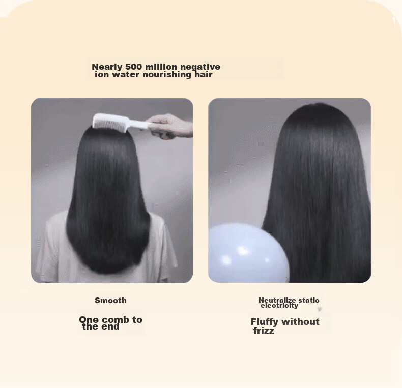 UBelle [Mid-Autumn Festival Gift] Wireless Straightening Brush, 500 Million Negative Ions Hair Protection, Portable Dual-Use Straightener And Comb, Smooth High Crown, Birthday Gift for Girlfriend 16