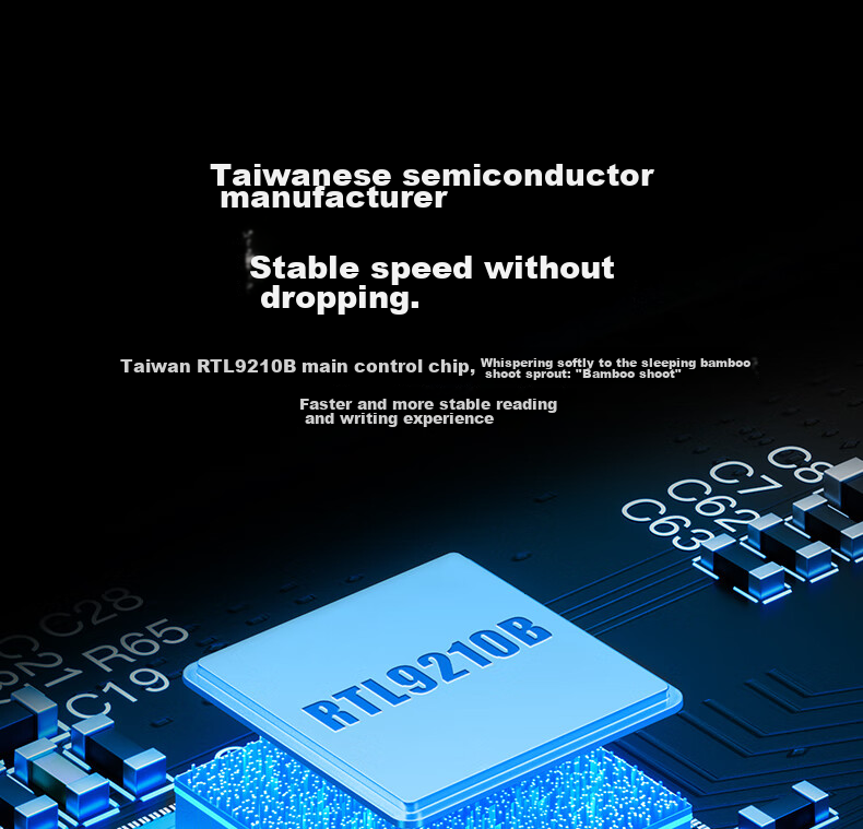 Mihu (Meetiger) M.2 SSD Enclosure, NVMe Protocol, M2 Portable Hard Drive Case, USB3.2 10Gbps External SSD, All-Aluminum Body, PN80 10