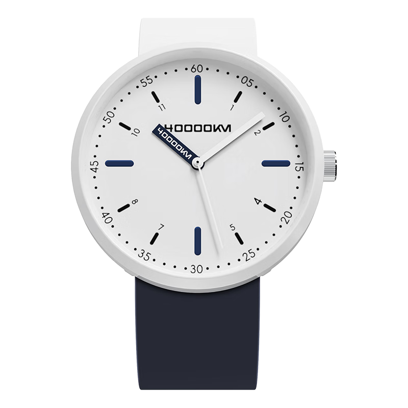Siwangongli Student Watch for Primary, Middle And High School Students, Civil Service Exam Waterproof Electronic Analog Watch for Children, Quartz Watch, White And Blue