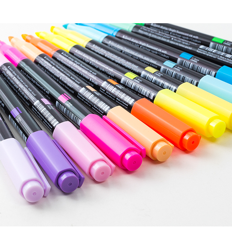 Monami Highlighters for Students, Colorful Markers for Note-Taking And Highlighting, Non-Fading, Light Color Set of 4, 06021Z04-P 6