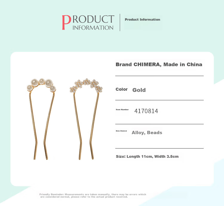 CHIMERA 2-Piece U-Shaped Hairpin, Simple Hair Fork, Hair Bun Maker, New Chinese-Style Qipao Hanfu, Birthday Gift for Wome 2