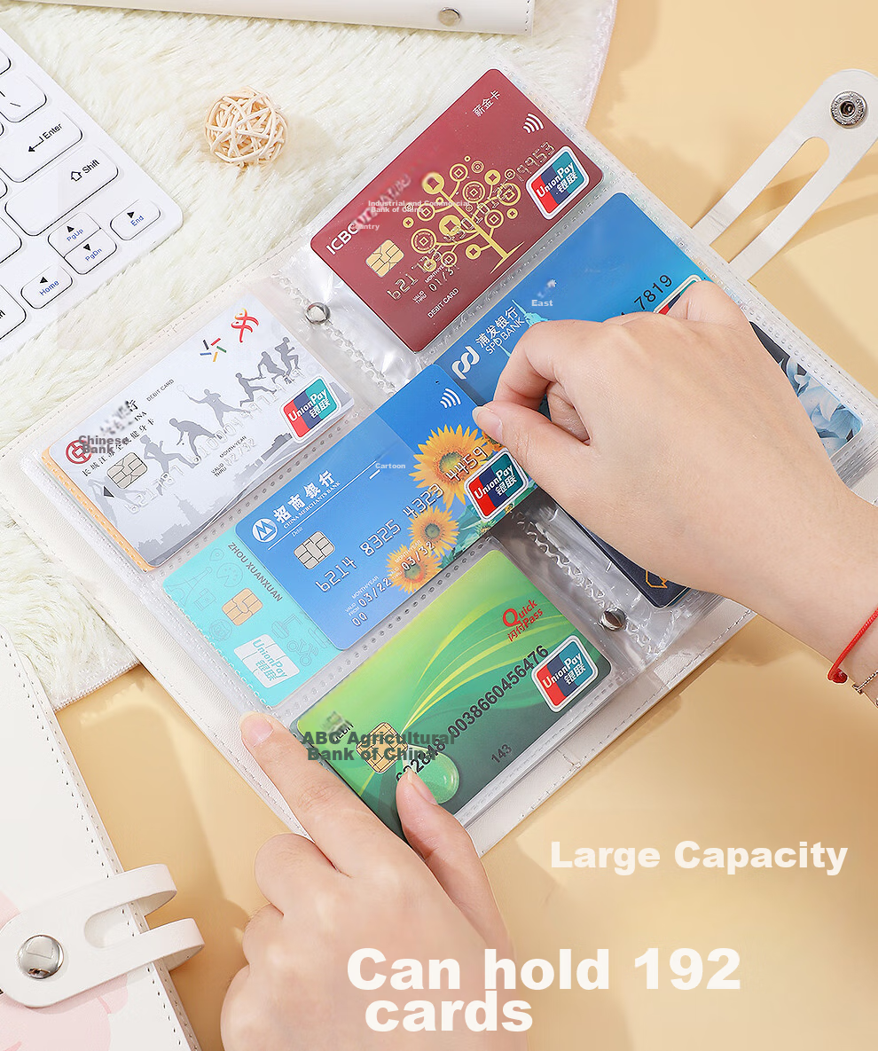 Jiaranheng High-Quality Business Card Holder, Large Capacity Portable Card Collection Book, Bank Card Holder, Membership Card Holder, Credit Card Holder, Business Card Organizer, Swimming Girl 3