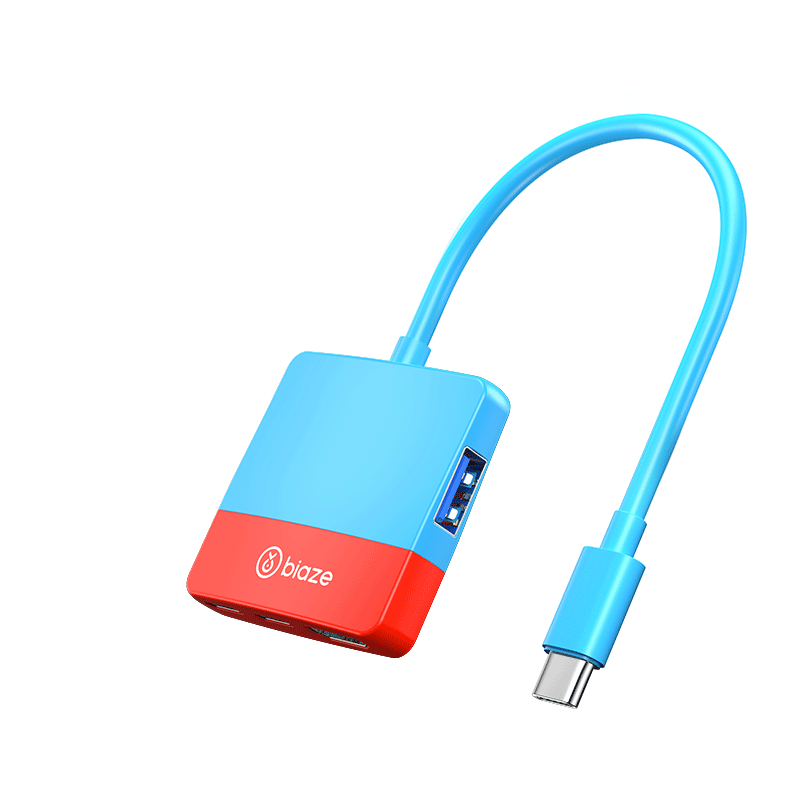 BIAZE Compatible with Switch Capture Card, NS Portable Base, USB3.0 Capture Device, Game Streaming And Recording Connection, for IPad Tablet, Laptop, TV Expansion Dock Accessory