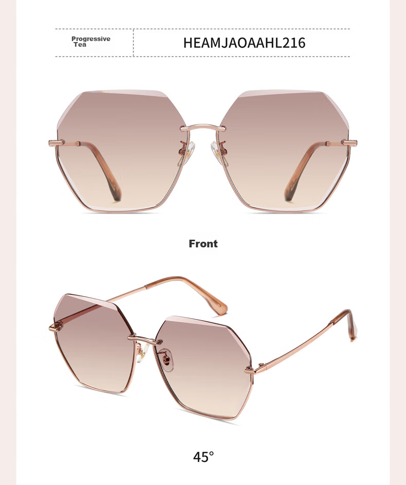 HLA Nylon Sunglasses, Fashionable Sunglasses for Women, Sun Protection And UV Protection Glasses, Driving Glasses, All Gray Color 14