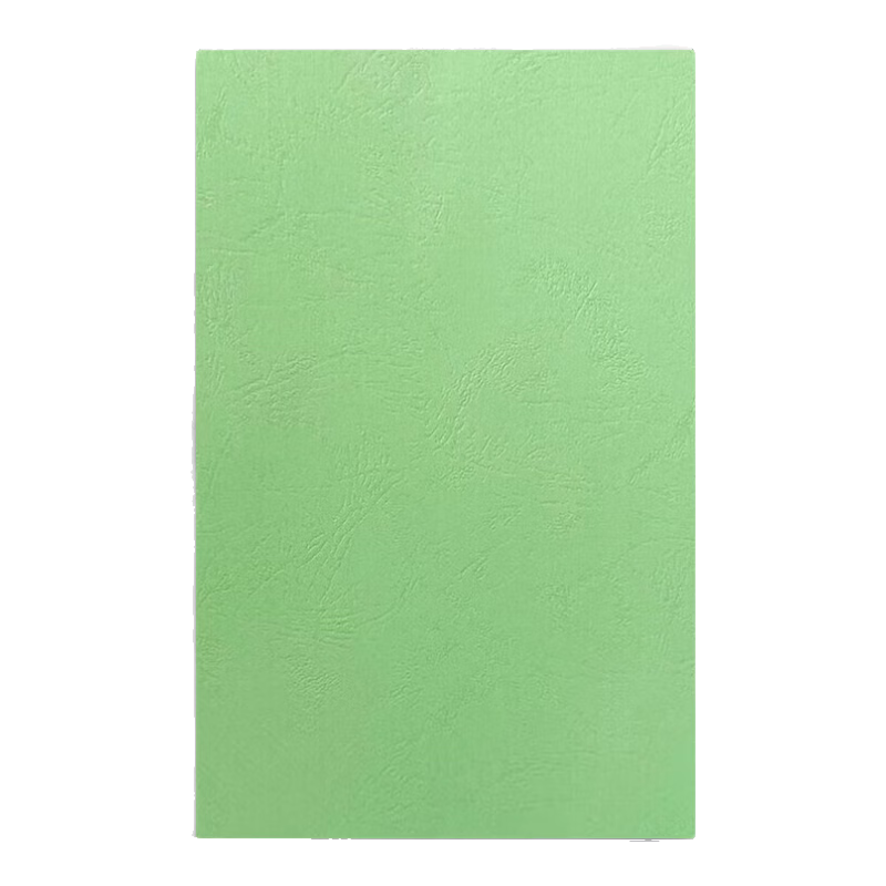 DOCON 230g A3+++ Embossed Leather Texture Cover Paper 297*480mm Light Green 100 Sheets for Binding Machine Faux Leather Texture Document Contract Cover Cloud Paper