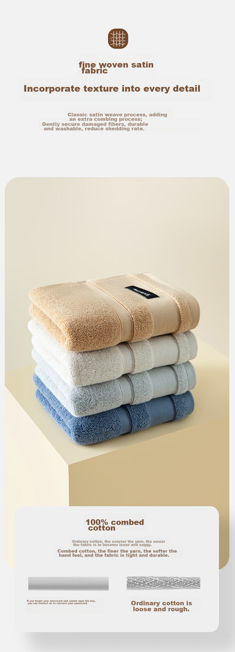 Sanli Towel, High-End Five-Star Hotel Quality, Thickened Adult Sports Towel for Men's Bathing, Pure Cotton, 2 Pieces 6