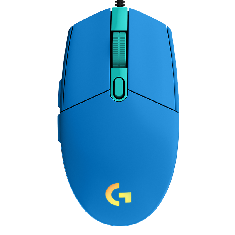 G G102 Wired Gaming Mouse, Lightweight Design, G102 Second Generation, RGB Lighting Effects, Pava Mouse, Essential for Valorant/Triangulum (Blue)
