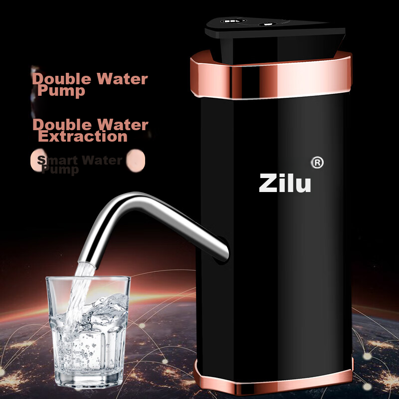 ZILU High-End Intelligent Electric Water Dispenser with Dual Pumps, Touch-Controlled Water Metering Pump, Top-Fill Water Pump with Large Water Output