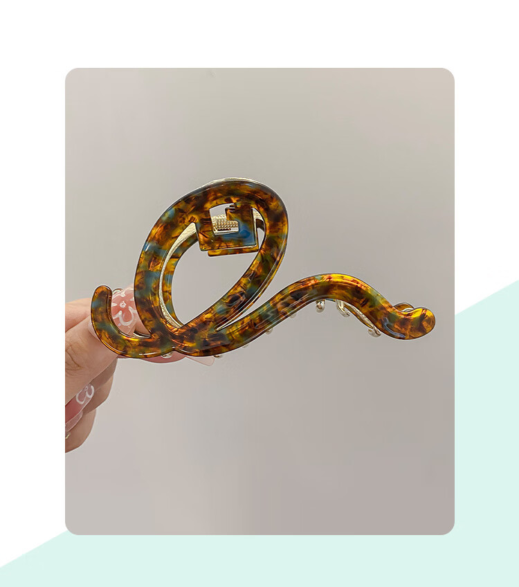 CHIMERA Simple Acetate Board Shark Clip High-End Hairpin Hair Claw Clip for Back of Head, Bun Maker, Women's Mid-Autumn Festival Gift 29
