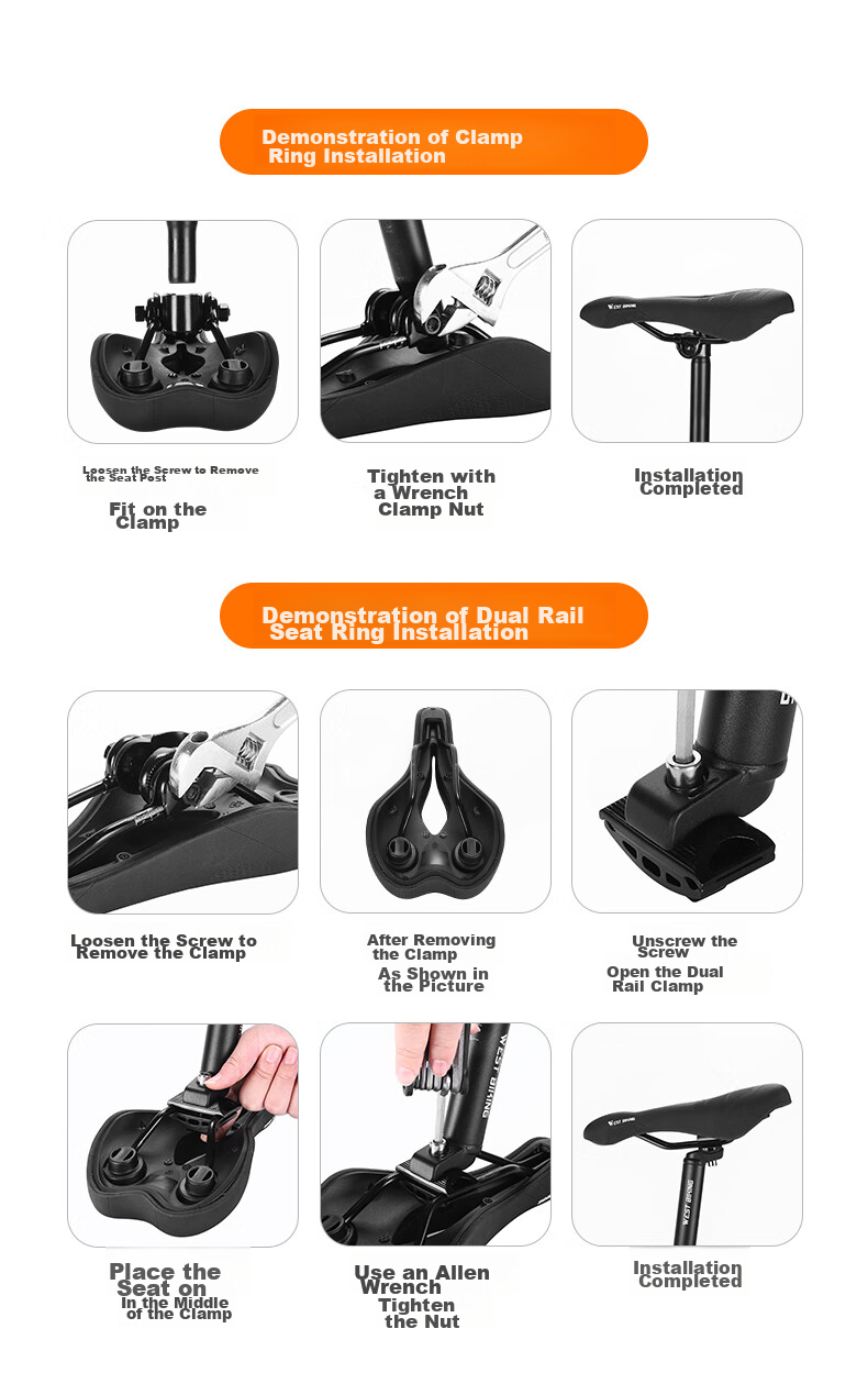 WestBiking Bicycle Seat, Road Bike Soft Seat, Thickened Shock-Absorbing, Hollow Breathable, Cycling Accessory 13