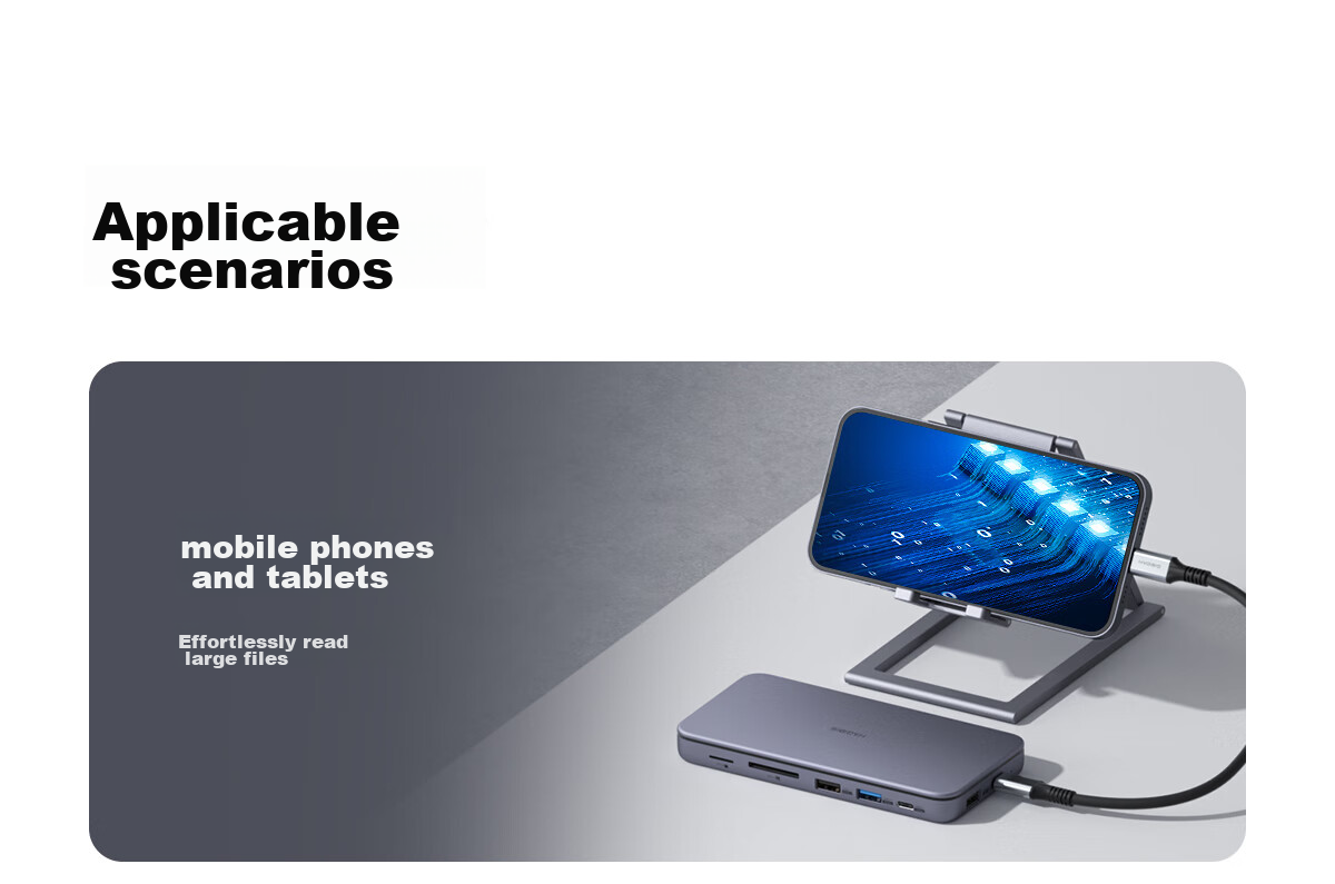 Hagibis Hard Drive Enclosure Expansion Dock, Type-C Expansion Port, USB Multi-Interface Adapter, HDMI Converter, Thunderbolt 4 Compatible, Suitable for Apple Computers, Mac Laptops, M.2 Expansio 29