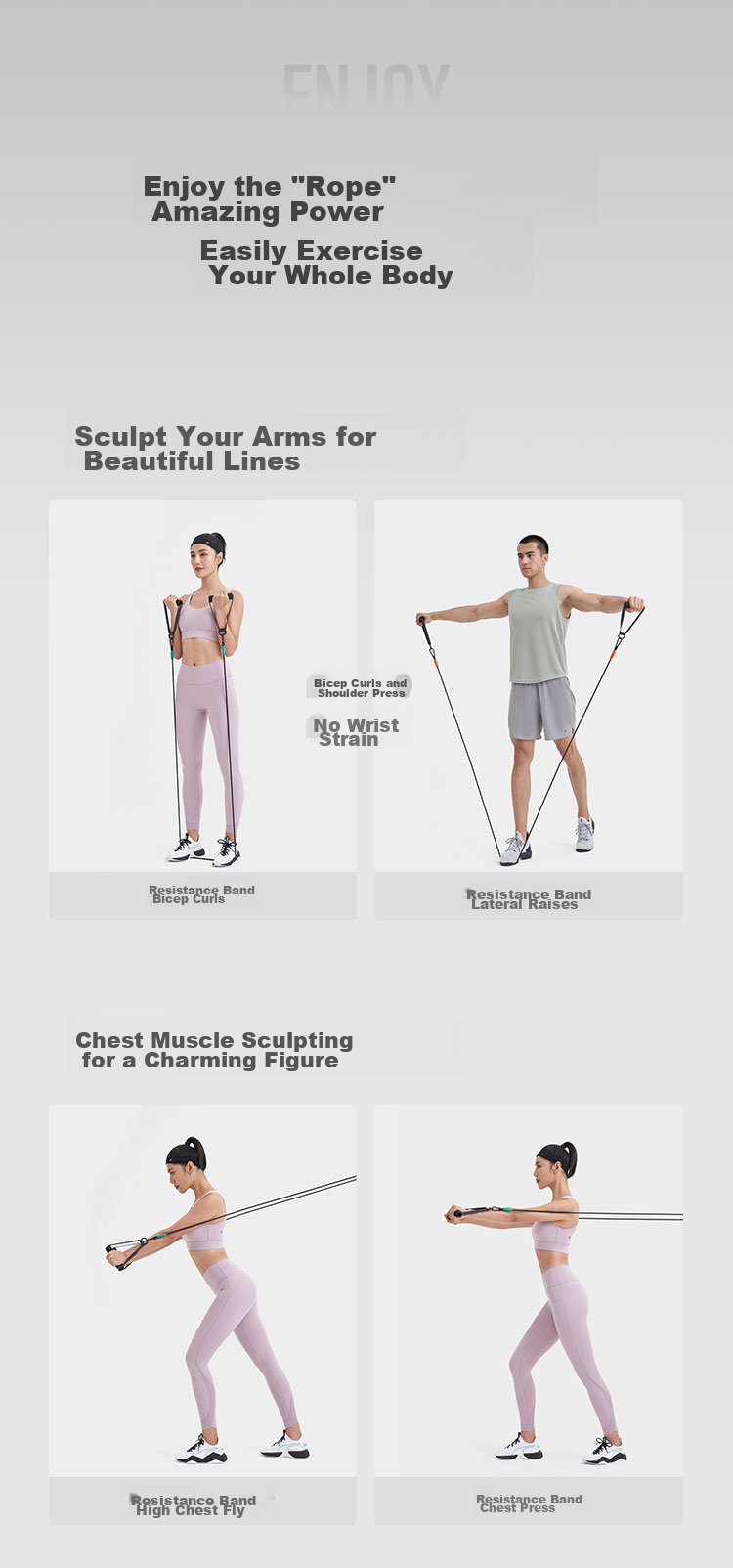 Keep Elastic Rope Set, 60-Pound Pull-Up Bar, Home Arm Strength And Muscle Building Combination, Multifunctional Door Handle Chest Muscle Training Equipment 4