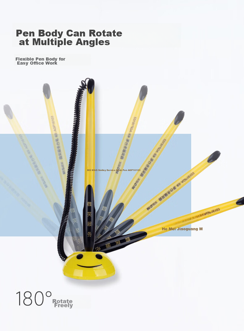 M&G Stationery Business Desktop Pen 0.5mm Black Gel Pen Signing Pen, Sticky Neutral Pen Office Supplies, Black, 24 Pcs/box, AGP16103 Back-To Essential 7