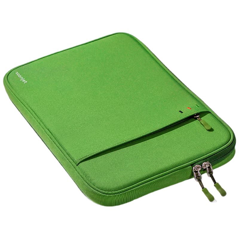 Shili Fan Laptop Sleeve Case for 13-inch Apple Huawei Lenovo, Shockproof and Drop-resistant, Men's Case, Grass Green
