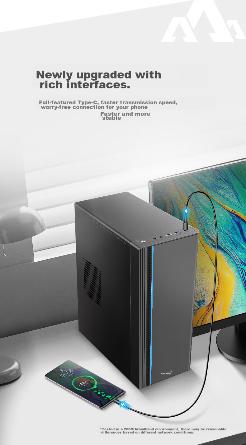 Pansheng Shangrui 3 Office Business Home Desktop Computer Mini PC (AMD A10 Quad-Core 16GB 512GB) 6